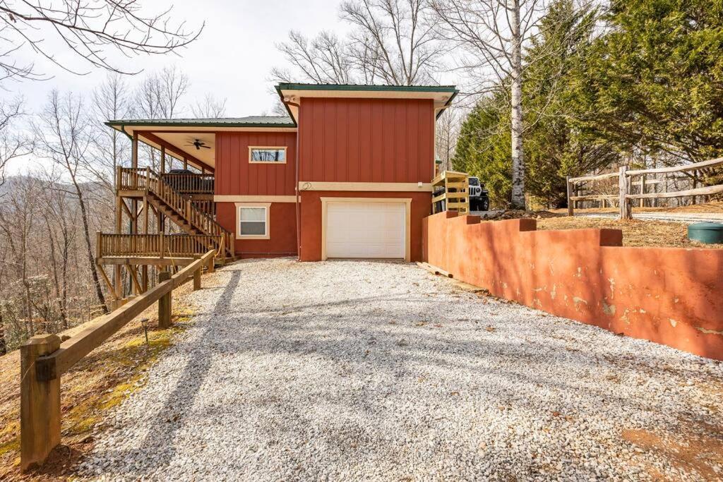 Red Rooster Family Cabin W/Hot Tub+Fire Pit+View 富兰克林 外观 照片
